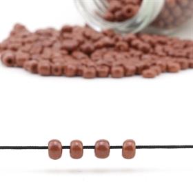 Kesme Kum Cam Boncuk Kahverengi