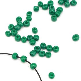 Kesme Kum Cam Boncuk Koyu Yeşil