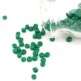 Kesme Kum Cam Boncuk Koyu Yeşil
