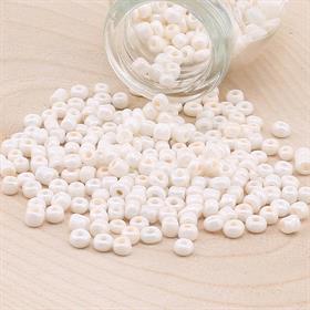 Kesme Kum Cam Boncuk Krem