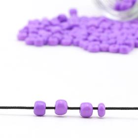Kesme Kum Cam Boncuk Mor