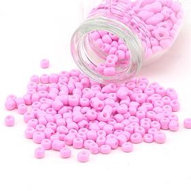 Kesme Kum Cam Boncuk Pembe