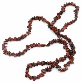 Kırık Kahverengi Obsidyen Taşı Boncuk