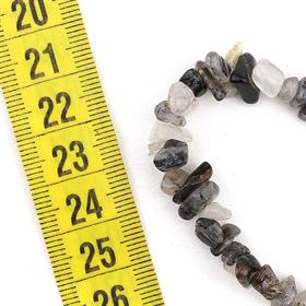 Kırık Rutil Kuvars Taşı Boncuk