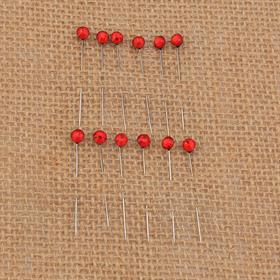 Kırmızı Kristal Taşlı Eşarp İğnesi 12 adet