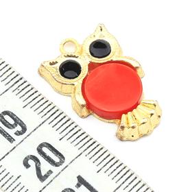 Kırmızı Sedefli Baykuş Takı Ucu