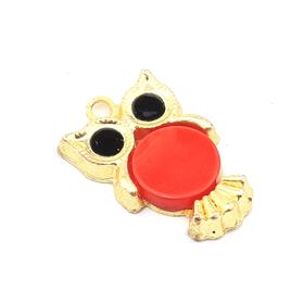 Kırmızı Sedefli Baykuş Takı Ucu