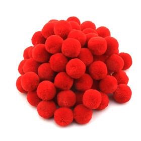 Kırmızı Yün Ponpon 2 cm 10 Adet