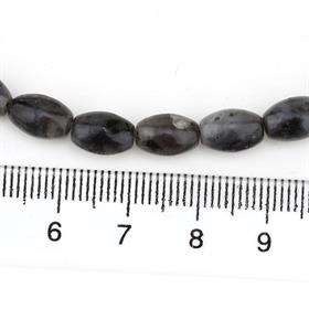 Koyu Gri Jasper Taşı Arpa Boncuk