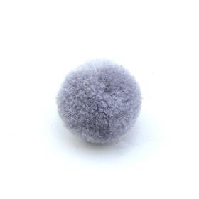 Koyu Gri Yün Ponpon 2 cm 10 Adet