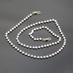 Krem Boncuklu Gözlük İpi Zinciri