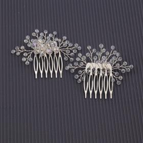 Kristal Boncuklu Tarak Toka 2 adet