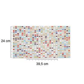 Kristal Dikdörtgen Taşlı Renkli Yapıştırma Mesh