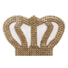 Kristal Gold Sık Taşlı Kral Taç Motif Küçük Boy