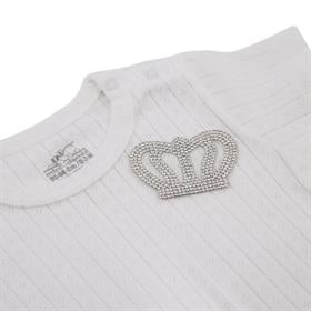 Kristal Gümüş Sık Taşlı Kral Tacı Motif Küçük Boy