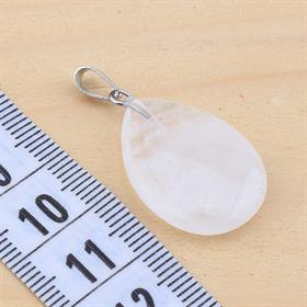 Kristal Kuvars Taşı Damla Kolye Ucu