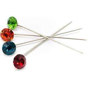 Kristal Renkli Taşlı Eşarp Şal İğnesi