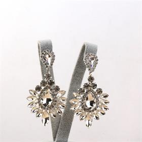 Kristal Taşlı Abiye Küpe