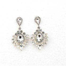 Kristal Taşlı Abiye Küpe