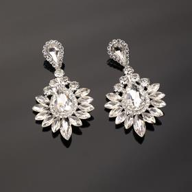 Kristal Taşlı Abiye Küpe