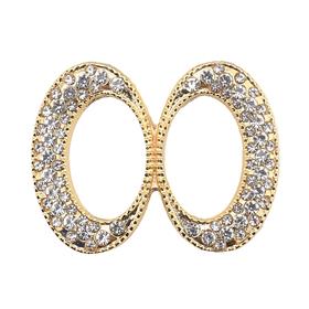 Kristal Taşlı Altın Renk Kemer Tokası