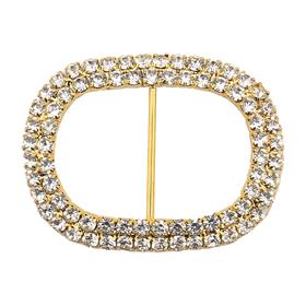 Kristal Taşlı Altın Renk Kemer Tokası