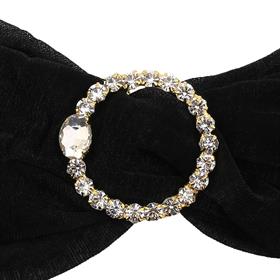 Kristal Taşlı Altın Renk Kemer ve Şal Tokası