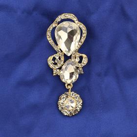Kristal Taşlı Broş