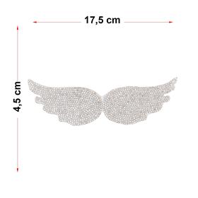 Kristal Taşlı Büyük Açık Kanat Aplik