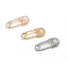 Kristal Taşlı Çengelli İğne