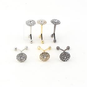 Kristal Taşlı Döküm Eşarp Şal Klipsi