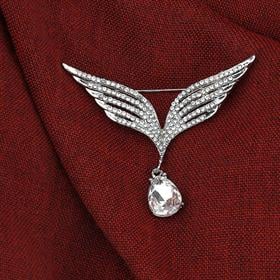 Kristal Taşlı Kanat Broş