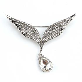 Kristal Taşlı Kanat Broş