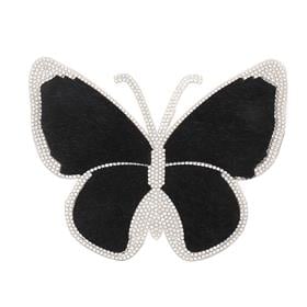 Kristal Taşlı Keçe Kelebek Motif