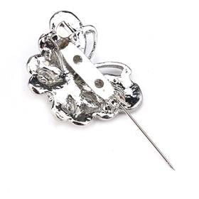 Kristal Taşlı Kelebek Broş