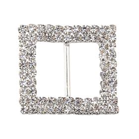 Kristal Taşlı Kemer Tokası Kare