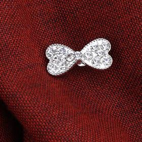 Kristal Taşlı Küçük Fiyonk Broş