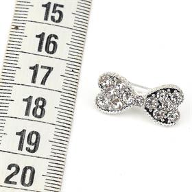 Kristal Taşlı Küçük Fiyonk Broş