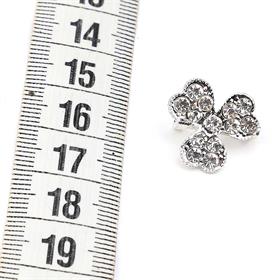 Kristal Taşlı Küçük Yonca Broş