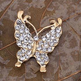 Kristal Taşlı, Metal, Kelebek Süs
