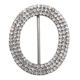 Kristal Taşlı Nikel Kemer Tokası