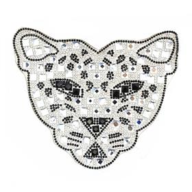 Kristal Taşlı Panter Motif Büyük Boy