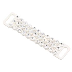 Kristal Taşlı Sütyen Askısı Beyaz