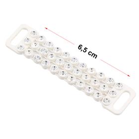 Kristal Taşlı Sütyen Askısı Beyaz