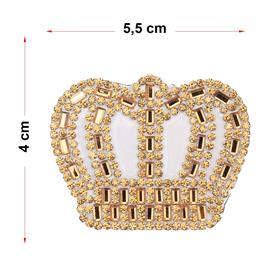 Kristal Taşlı Taç 4 x 5,5 cm