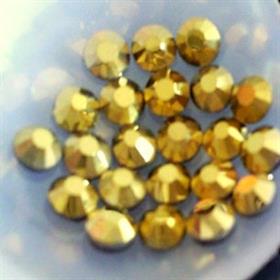 Kristal Ütüyle Yapıştırma Taş Gold Hematite