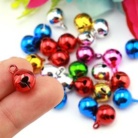 Küçük Zil Boncuk Renkli (10 adet)