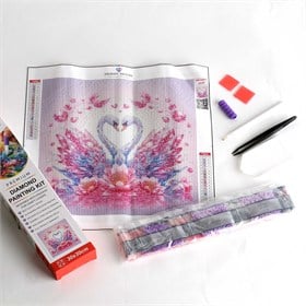 Kuğu Desen Elmas Mozaik Seti / Hobi Kiti (30x30)
