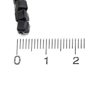 Küp Şeklinde Kristal Cam Boncuk Mat