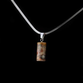 Kuvars Taşı Silindir Kolye Ucu